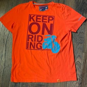 Orange BMW “keep on riding” shirt